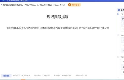 廣州土拍回暖 荔灣區(qū)花地街羊城食品廠地塊開拍即封頂 進(jìn)入搖號(hào)環(huán)節(jié)