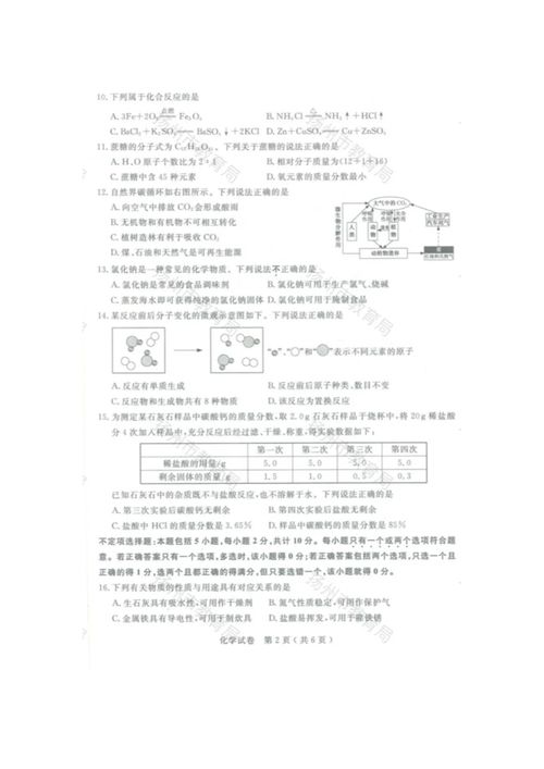 2021年江蘇省揚(yáng)州市中考化學(xué)真題及答案解析